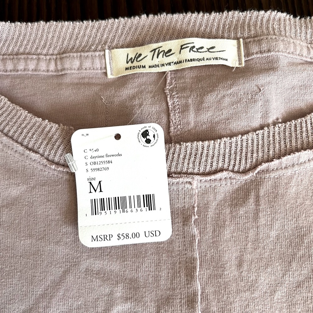 Kasee Muscle Tee by Free People We The Free size medium color daytime fireworks